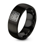 Gifts for Sister Birthday – black tungsten midi keyboard controller ring