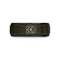 birthday present ideas women – gunmetal & black tungsten kotlin wedding band