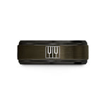 present for female friend – gunmetal & black tungsten piano key wrap wedding band