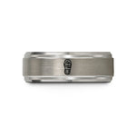 personalized sister presents ideas – gray tungsten boot print mountain wedding band