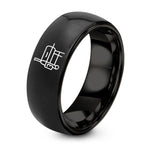 Gifts for Sisters from Sisters – black tungsten smoker ring
