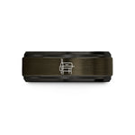 sister present ideas unique – gunmetal & black tungsten smoker wedding band