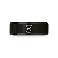 children's keepsake presents – black tungsten jigger wedding band