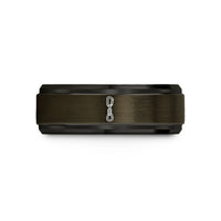 cute birthday present ideas – gunmetal & black tungsten quickdraw rope wedding band