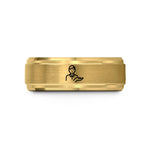 unique presents for children – gold tungsten support person icon wedding band