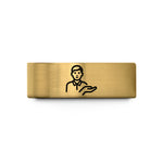 top presents for daughters – gold tungsten support person icon wedding band
