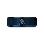 unique smart presents – black & blue tungsten high five wedding band