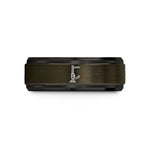 tungsten rings for son – gunmetal & black tungsten hi lift jack wedding band