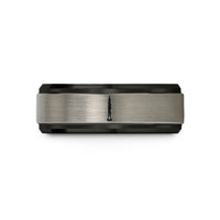 best presents for boys – black & grey tungsten oboe wedding band