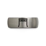 special presents for son – blue & gray tungsten start lights gantry wedding band