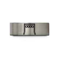 special presents for son – blue & gray tungsten start lights gantry wedding band