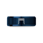 personalized presents for him – blue tungsten start lights gantry wedding band