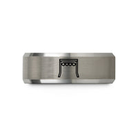 father son present ideas – gray tungsten start lights gantry wedding band