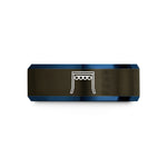 unique presents for boys – gunmetal & blue tungsten start lights gantry wedding band