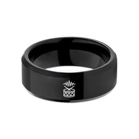 birthday present ideas wife – black tungsten fill peaks wedding band