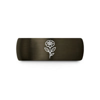 birthday present for her – gunmetal & gold tungsten marigold wedding band