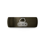 personalized presents for her – gunmetal & black tungsten excavator track links wedding band