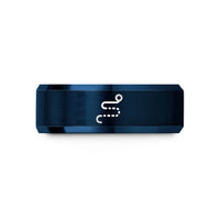 top presents for ladies – blue tungsten route dotted line wedding band