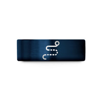 top presents for ladies – blue tungsten route dotted line wedding band
