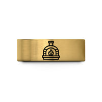 tungsten rings for couples – gold tungsten brick oven wedding band