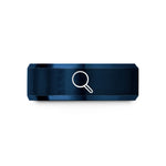 top presents for granny – blue tungsten magnifying glass wedding band