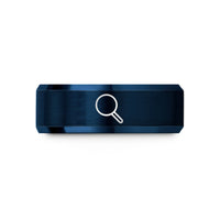 top presents for granny – blue tungsten magnifying glass wedding band
