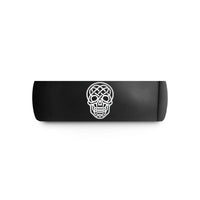 thoughtful presents for grandma – black tungsten celtic knot skull wedding band