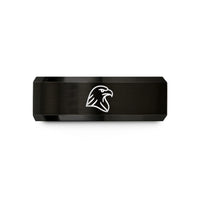 thoughtful presents for seniors – black tungsten eagle wedding band
