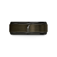 special presents for seniors – gunmetal & black tungsten scribing awl wedding band