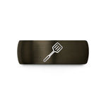 unique presents for her – gunmetal & black tungsten slotted wedding band
