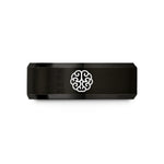 special presents for her – black tungsten turing spots wedding band