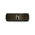 best presents for elderly – gunmetal & black tungsten uruz wedding band