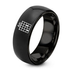 Gifts Sets for Her – black tungsten am chord ring