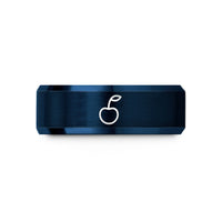 personalized presents for girlfriend – black & blue tungsten cherry on top wedding band