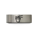 custom engraved presents – blue & gray tungsten crucible tongs wedding band