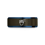 tungsten anniversary bands – gunmetal & blue tungsten crucible tongs wedding band