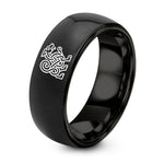 Girlfriend Birthday Gifts Ideas – black tungsten jelling beast motif ring