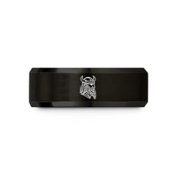 romantic presents for couples – black tungsten viking wedding band