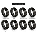 font options for inside engraving on black giro scraper rings