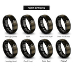 font options for inside engraving on gunmetal & black gjallarhorn war horn rings