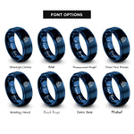 font options for inside engraving on blue globe thermometer rings