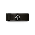 gold tungsten ring her – black tungsten grand piano wedding band