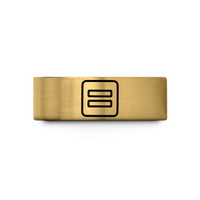 men's tungsten band ring – gold tungsten equality sign wedding band