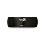 men steel rings simple – black & gold tungsten daiquiri wedding band