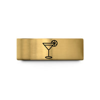 yellow gold wedding rings – gold tungsten daiquiri wedding band