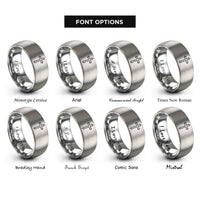 font options for inside engraving on silver gothic latin cross rings