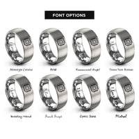 font options for inside engraving on silver gpu chip rings