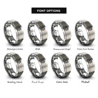 font options for inside engraving on silver gpu chip rings