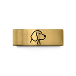 ring present ideas women – gold tungsten beagle wedding band