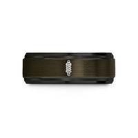 womens tungsten wedding rings – gunmetal & black tungsten coilover wedding band